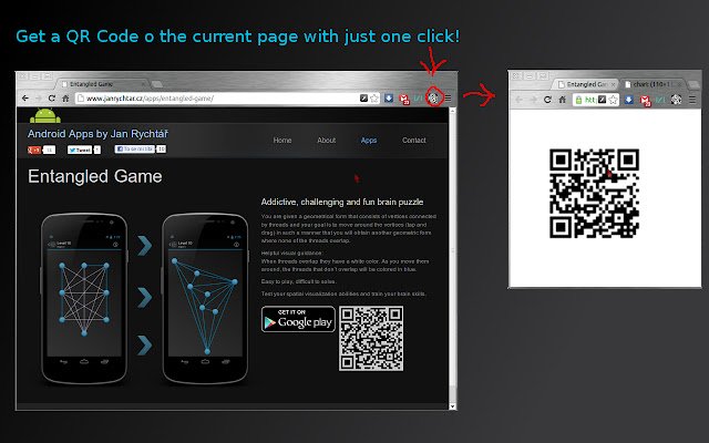 Page to QR Code  from Chrome web store to be run with OffiDocs Chromium online