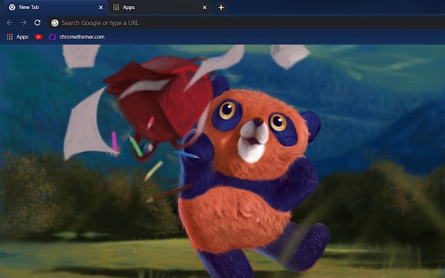 Panda Back to School  from Chrome web store to be run with OffiDocs Chromium online