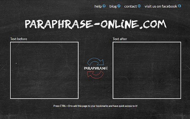 Paraphrase Online  from Chrome web store to be run with OffiDocs Chromium online