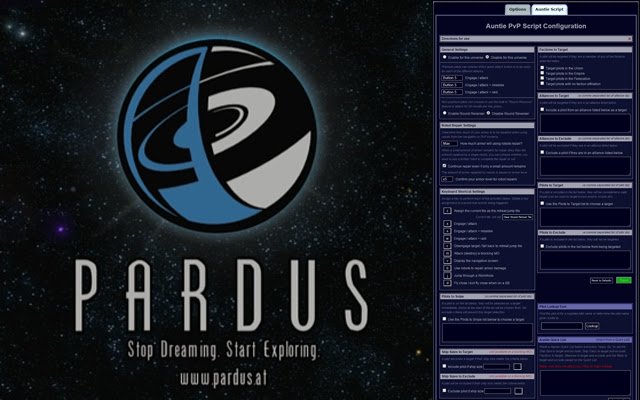 Pardus Auntie PvP Script  from Chrome web store to be run with OffiDocs Chromium online