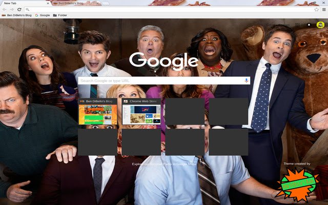 Parks and Recreation Theme  from Chrome web store to be run with OffiDocs Chromium online