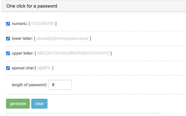 Password Generator: Free  from Chrome web store to be run with OffiDocs Chromium online