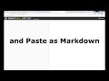 Paste as Markdown  from Chrome web store to be run with OffiDocs Chromium online