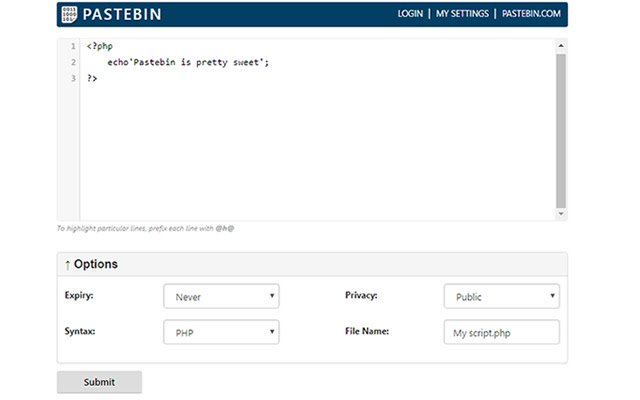 Pastebin.com  from Chrome web store to be run with OffiDocs Chromium online