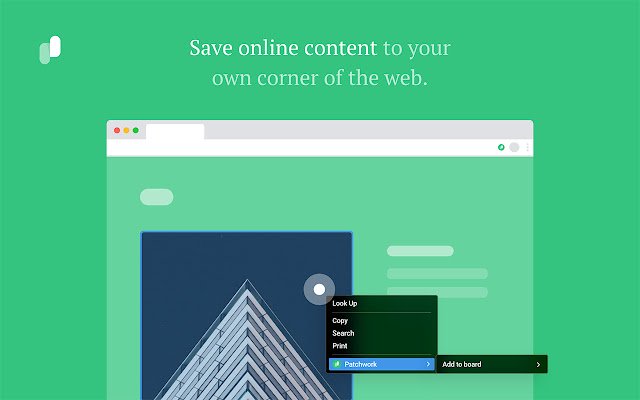 Patchwork  from Chrome web store to be run with OffiDocs Chromium online