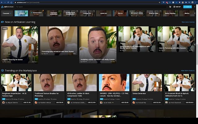 Paul Blartstation із веб-магазину Chrome, який буде працювати з OffiDocs Chromium онлайн