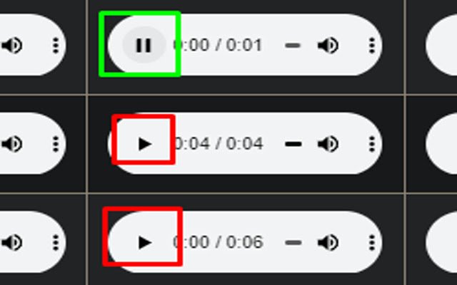 Pause other audios  from Chrome web store to be run with OffiDocs Chromium online