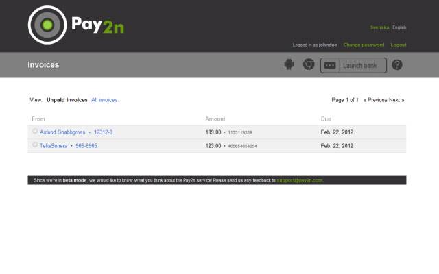 ส่วนขยายเบราว์เซอร์ Pay2n จาก Chrome เว็บสโตร์ที่จะทำงานร่วมกับ OffiDocs Chromium ออนไลน์