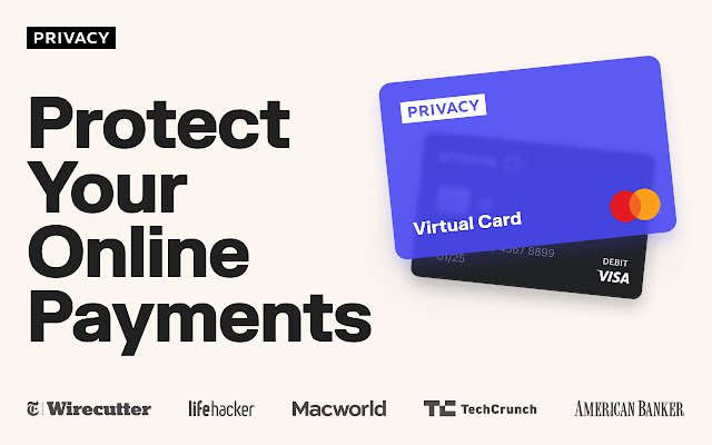 Pay by Privacy.com  from Chrome web store to be run with OffiDocs Chromium online