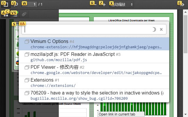 PDF Viewer for Vimium C  from Chrome web store to be run with OffiDocs Chromium online