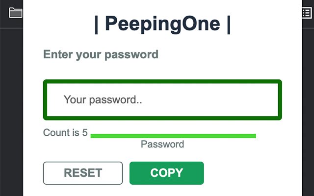 PeepingOne من متجر Chrome الإلكتروني ليتم تشغيله مع OffiDocs Chromium عبر الإنترنت