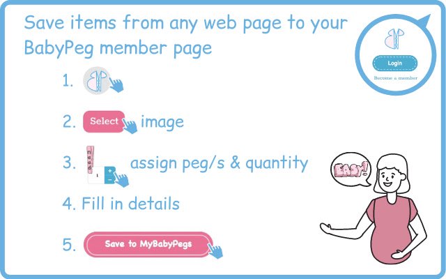 Peg Me BabyPeg aus dem Chrome Web Store zur Ausführung mit OffiDocs Chromium online