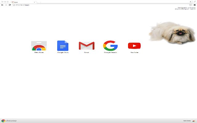 Pekingese Theme  from Chrome web store to be run with OffiDocs Chromium online