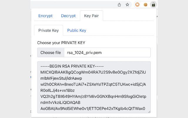 PEMCRYPT Encrypt large files  from Chrome web store to be run with OffiDocs Chromium online