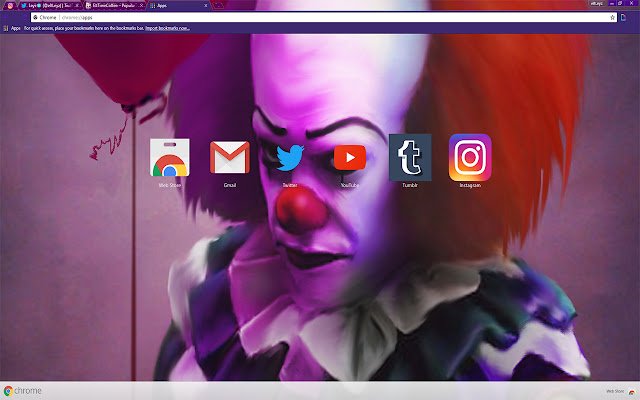 PENNYWISE WANTS FOR YOUR BIRTHDAY | Film: IT  from Chrome web store to be run with OffiDocs Chromium online