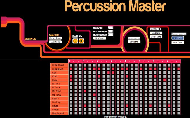 Percussion Master  from Chrome web store to be run with OffiDocs Chromium online