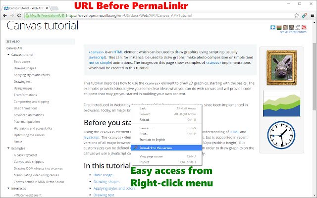 PermaLinkr de la boutique en ligne Chrome doit être exécuté avec OffiDocs Chromium en ligne