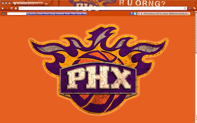 Phoenix Suns Theme  from Chrome web store to be run with OffiDocs Chromium online