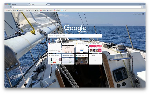 Photo Theme Sailing  from Chrome web store to be run with OffiDocs Chromium online