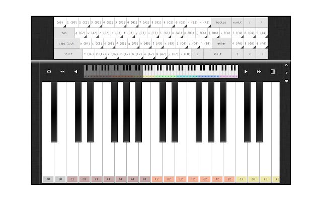 Piano Prime  from Chrome web store to be run with OffiDocs Chromium online