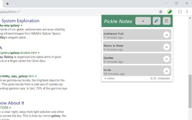 Pickle Notes dal Chrome Web Store può essere eseguito con OffiDocs Chromium online