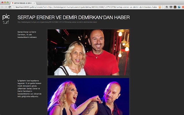 Picturf Galleri Değiştirgeci  from Chrome web store to be run with OffiDocs Chromium online