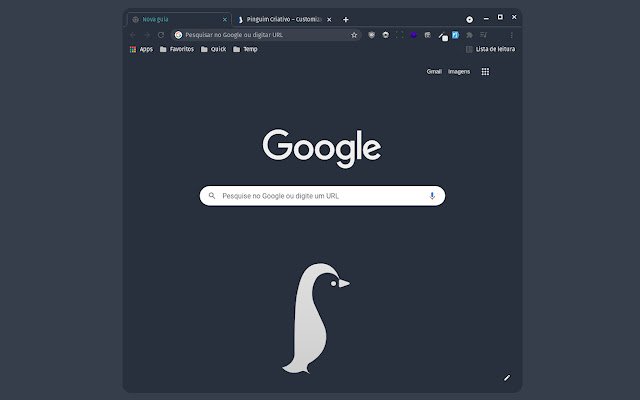 Pinguim Criativo: Theme for Chrome  from Chrome web store to be run with OffiDocs Chromium online