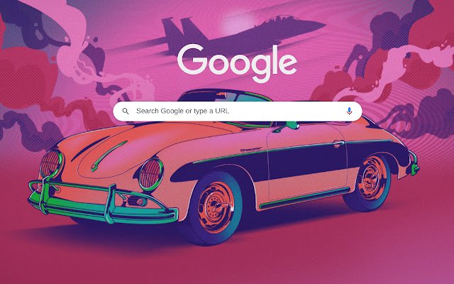 Pink Porsche Retro  from Chrome web store to be run with OffiDocs Chromium online