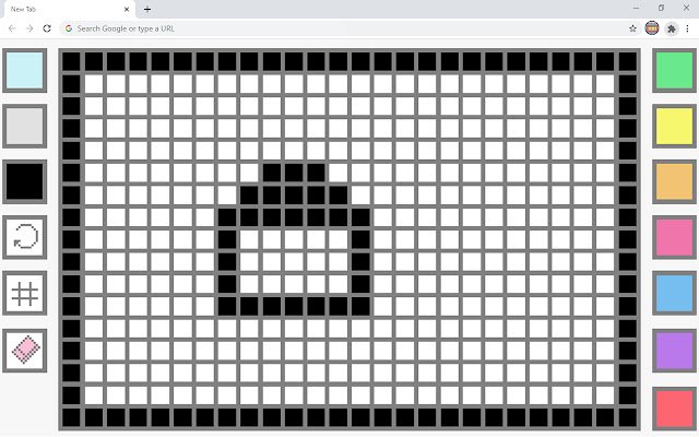 Pixel Art Paint Game  from Chrome web store to be run with OffiDocs Chromium online