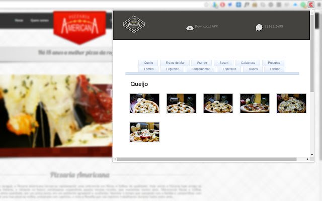 PIZZARIA AMERICANA  from Chrome web store to be run with OffiDocs Chromium online