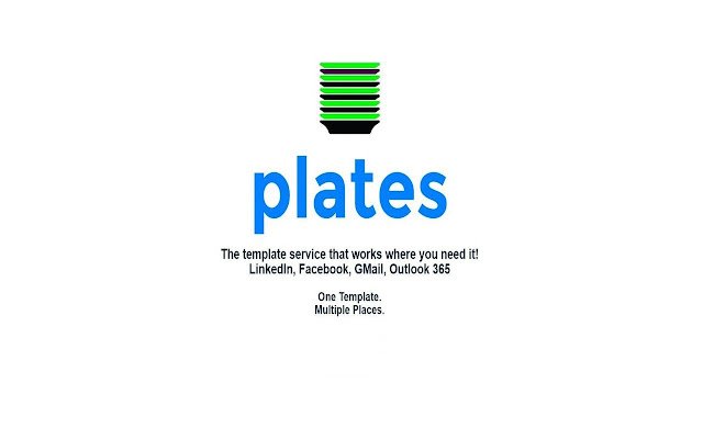 Plates: Messaging Templates  from Chrome web store to be run with OffiDocs Chromium online