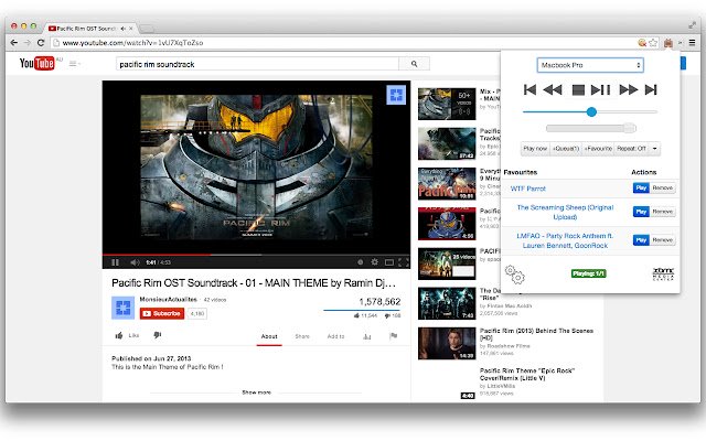 Play to Kodi  from Chrome web store to be run with OffiDocs Chromium online