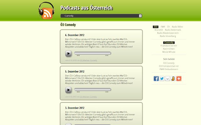 Podcasts aus Österreich  from Chrome web store to be run with OffiDocs Chromium online