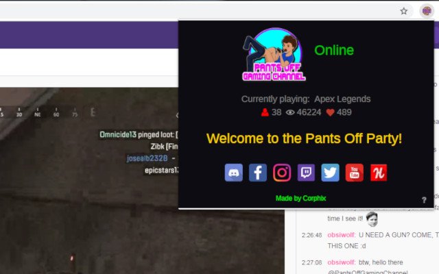 POGC [Twitch]  from Chrome web store to be run with OffiDocs Chromium online