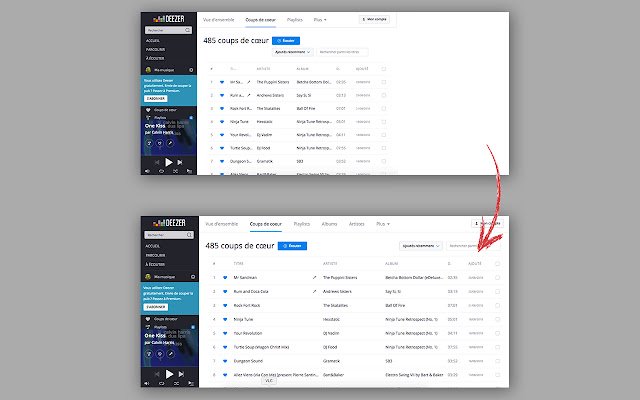 POINTCreation DeezerFullPage จาก Chrome เว็บสโตร์เพื่อใช้งานร่วมกับ OffiDocs Chromium ออนไลน์