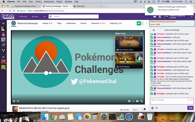 Pokemon Challenges Web Extension  from Chrome web store to be run with OffiDocs Chromium online