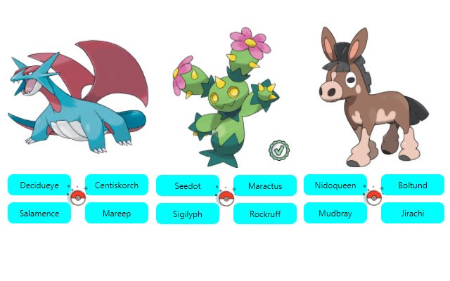 Pokemon name  from Chrome web store to be run with OffiDocs Chromium online