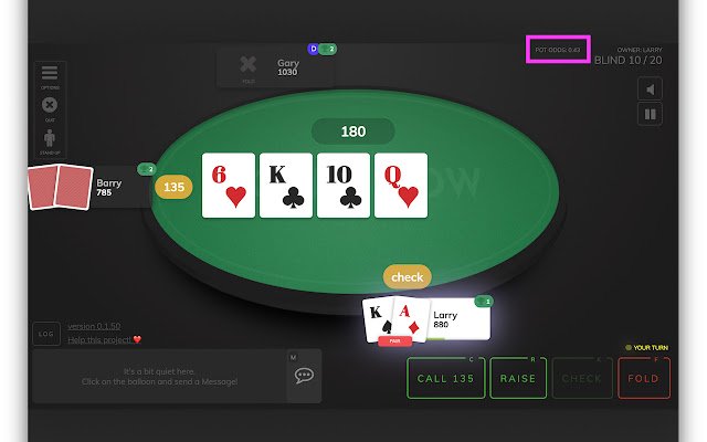 Poker Now Pot Odds Calculator  from Chrome web store to be run with OffiDocs Chromium online