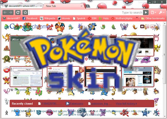 Poke skin  from Chrome web store to be run with OffiDocs Chromium online