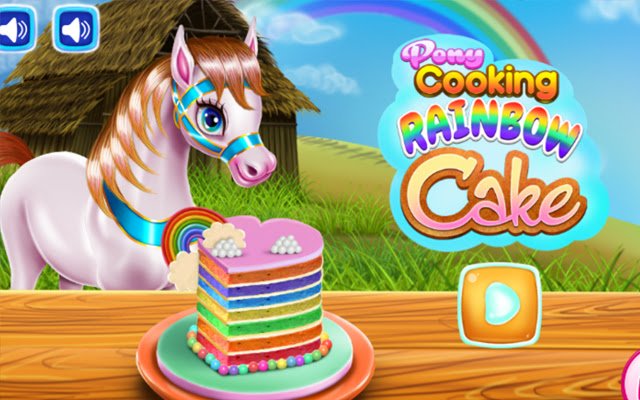 Pony Cooking Rainbow Cake Game  from Chrome web store to be run with OffiDocs Chromium online