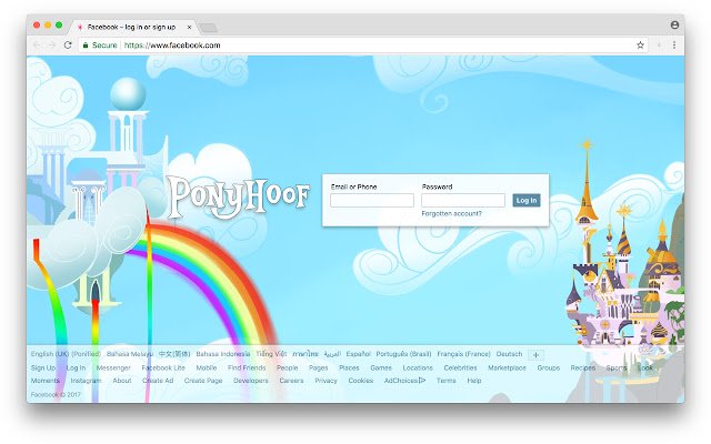 Ponyhoof ຈາກຮ້ານເວັບ Chrome ທີ່ຈະດໍາເນີນການກັບ OffiDocs Chromium ອອນໄລນ໌