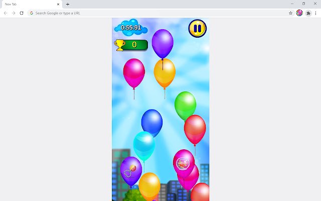 Popping Balloons Casual Game  from Chrome web store to be run with OffiDocs Chromium online