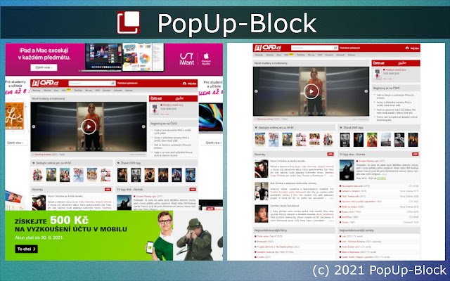 PopUp Block  from Chrome web store to be run with OffiDocs Chromium online