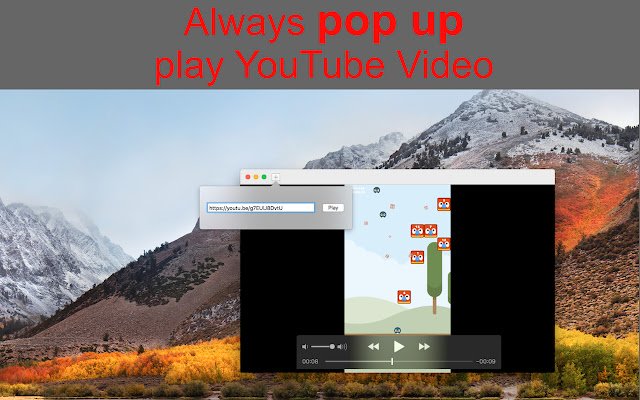 Chrome ウェブストアの PopUpTube を OffiDocs Chromium オンラインで実行