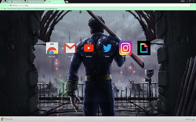 Post apocalypse Fallout 4 | Fear in the eyes  from Chrome web store to be run with OffiDocs Chromium online
