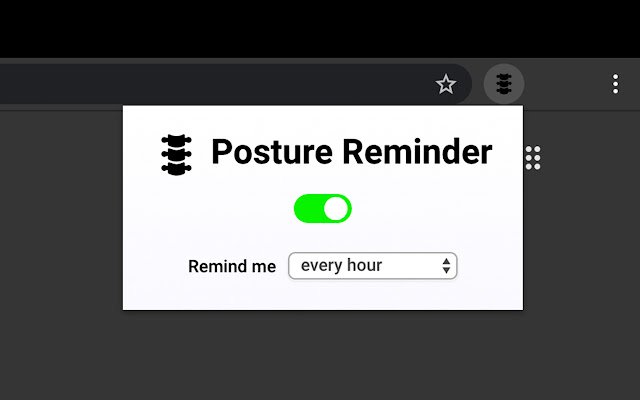 Posture Reminder  from Chrome web store to be run with OffiDocs Chromium online