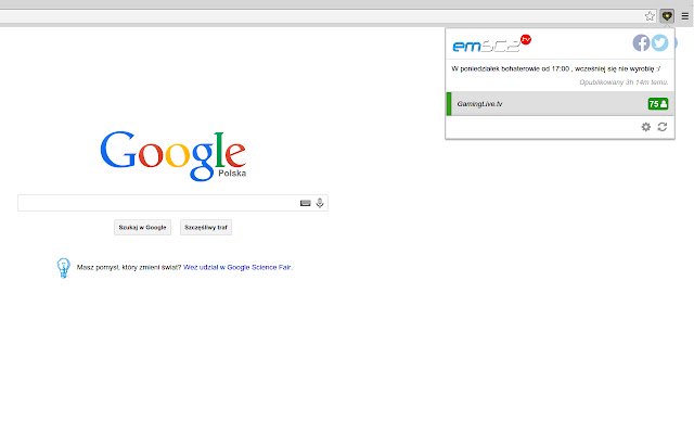 Powiadamiacz EmSc2.Tv  from Chrome web store to be run with OffiDocs Chromium online