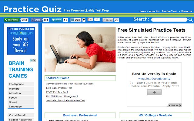 PracticeQuiz  from Chrome web store to be run with OffiDocs Chromium online