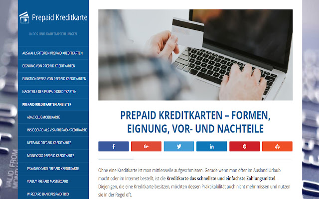 Prepaid Kreditkarte  from Chrome web store to be run with OffiDocs Chromium online