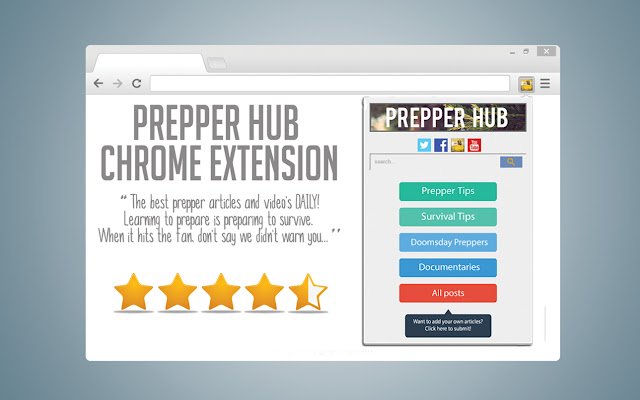 Prepper HUB  from Chrome web store to be run with OffiDocs Chromium online